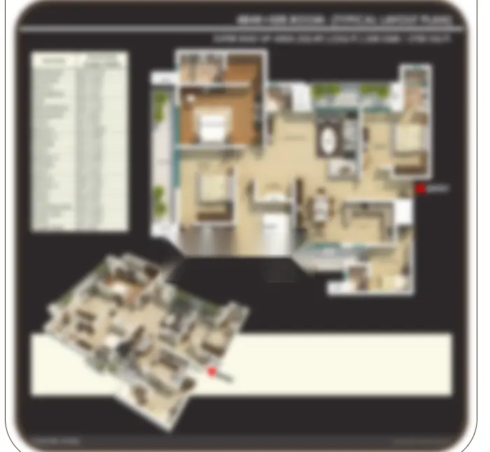 4 BHK floor plan preview supplied by the project team